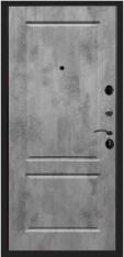 Дверь Тип 8951 Б МГ(Черная фурнитура) - МДФ Черный кварц(Черная фурнитура)/МДФ